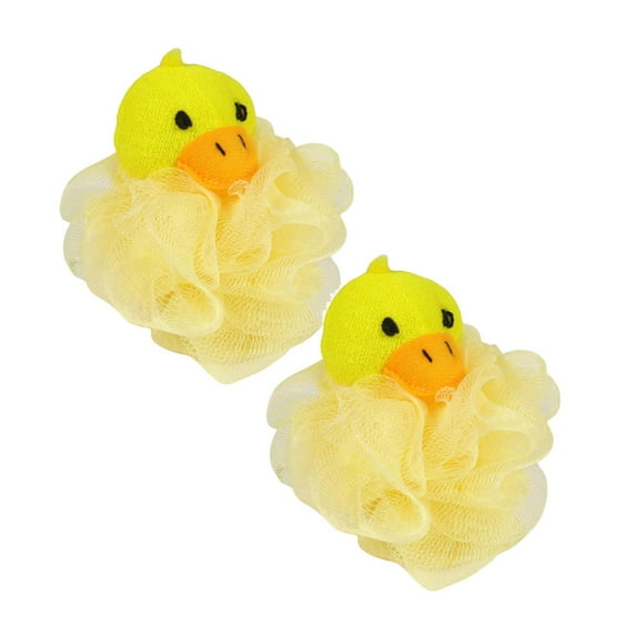 1/2/3/4 Pack Cute Animal Design Exfoliating Bath Scrubber Body Scrubber Shower Ball Gentle Exfoliating Bath Sponge Loofah Bath Towel Fun Cartoon Design