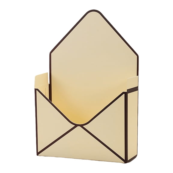 1/2/3/4 Pcs Envelope Flower Gift Box (13.8"), Foldable Cardboard Floral Bouquet Packaging Carrier, Handheld Paper Basket for Valentine's Day & Wedding (19 Styles)