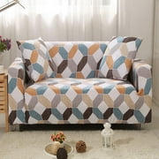1 2 3 4 Seater Printed Sofa Cover Couch Slipcover, Elastic Stretch Armchair / Loveseat / Couch Sectional Sofa Slipcover Furniture with 1 Pillowcase Protector Do