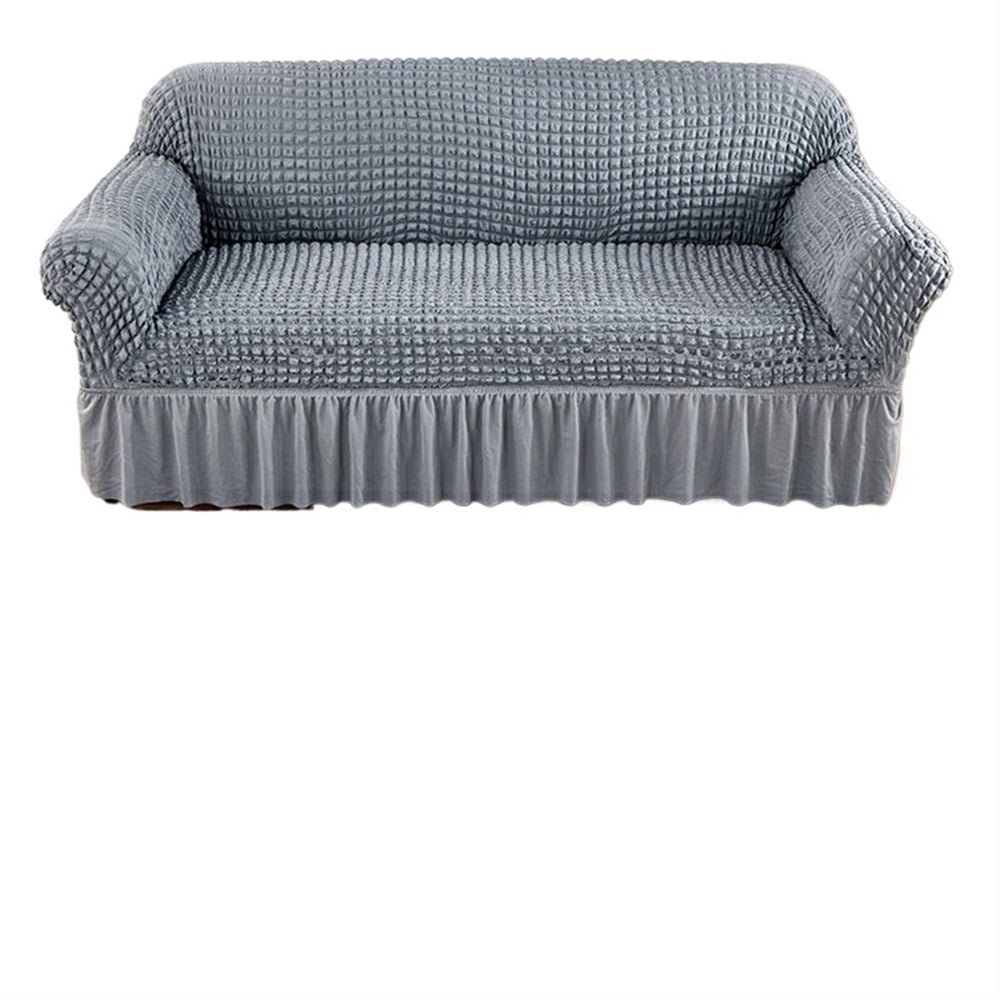 1/2/3/4 Seater Seersucker Sofa Slipcover High Stretch Couch Cover Sofa Protector Elastic Corner Couch Covers