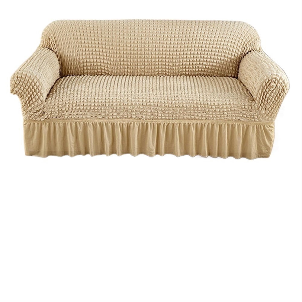1/2/3/4 Seater Seersucker Sofa Slipcover High Stretch Couch Cover Sofa Protector Elastic Corner Couch Covers