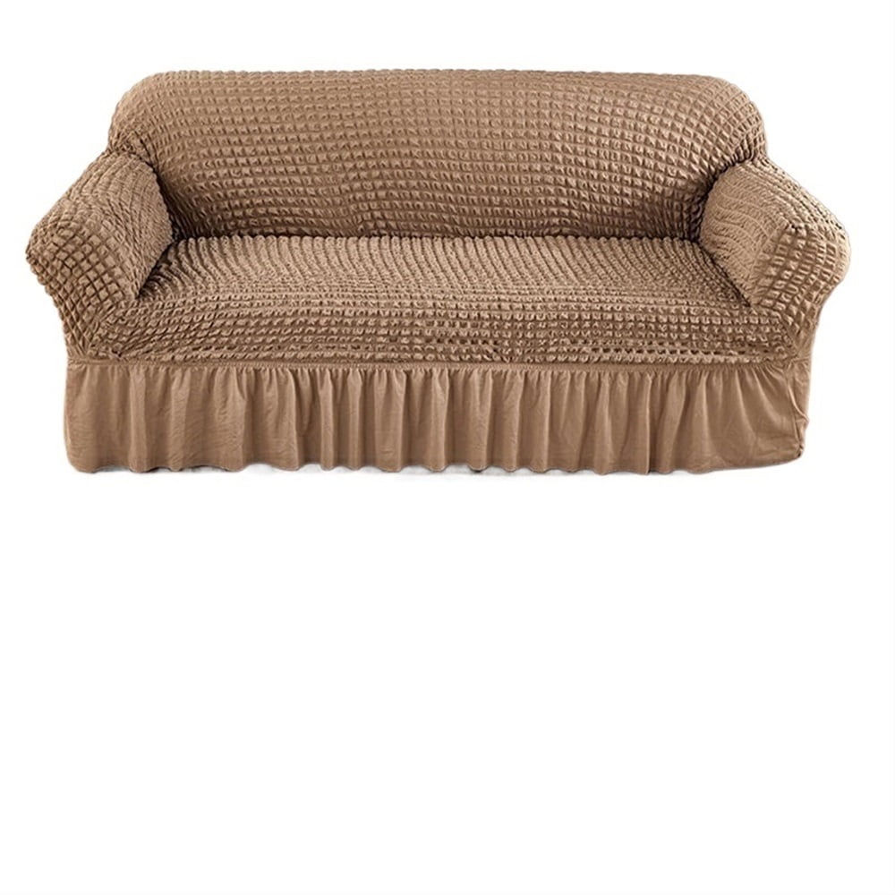 1/2/3/4 Seater Seersucker Sofa Slipcover High Stretch Couch Cover Sofa Protector Elastic Corner Couch Covers