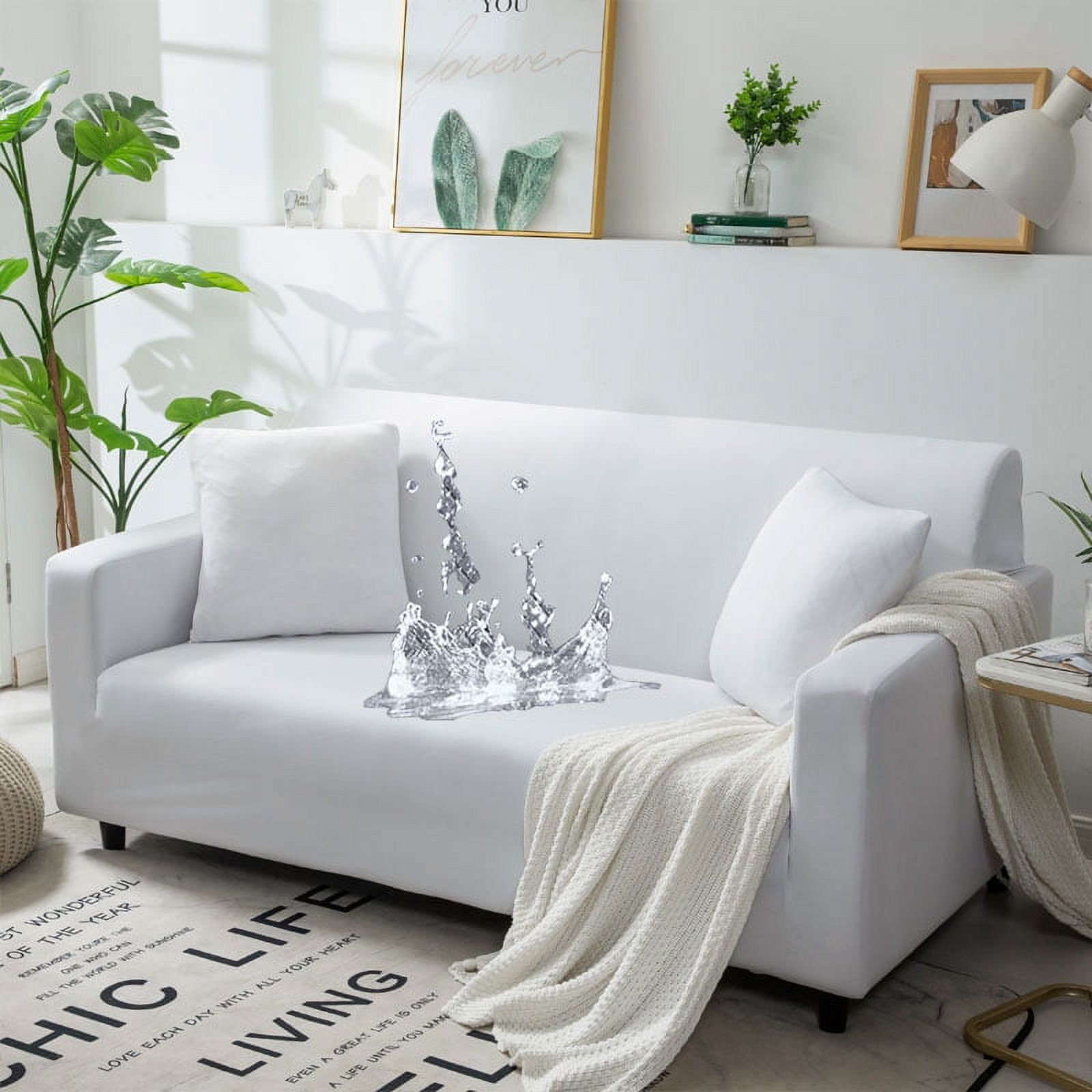 1/2/3/4 Seats Waterproof sofa Couch Cover stretch Corner Sofa Covers L ...