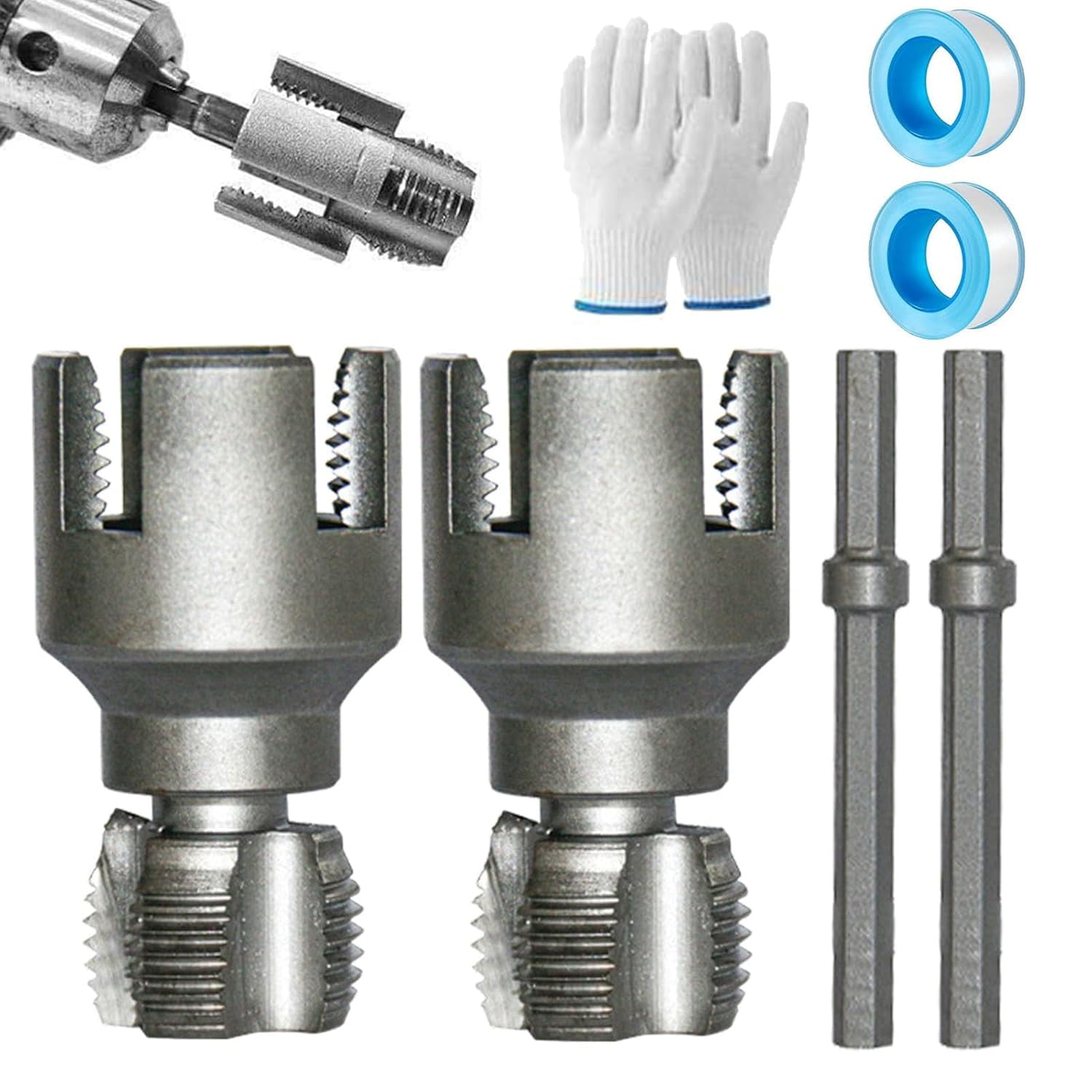 1/2'' and 3/4'' Water Pipe Internal and External Integrated Threader ...