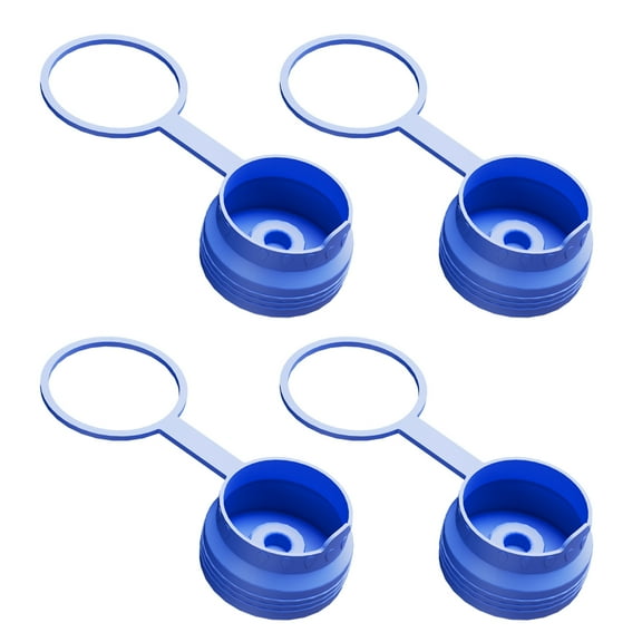 1/2/3/4Pcs 5 Gallon Water Jug Cap Silicone Bucket Lid Leak Proof Reusable Sealed Lid No Spill Replacement Cap for 55mm Bottled Water Dispenser