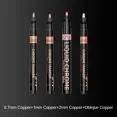 thumbnail image 1 of 1/2/3/4Pcs Chrome Mirror Marker Pen, 0.7mm 1mm 2mm DIY Reflective Paint Pen, Permanent Gold Silver Copper Marker Model Painting, 1 of 7