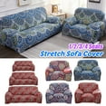 thumbnail image 1 of 1/2/3/4Seater Stretch Sofa Slipcover Floral European Style Multicolor Polyester Spandex Couch Cover Non-Slip Bohemian Decor, 1 of 10
