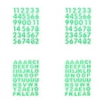 thumbnail image 1 of 1/2/3/4Sets Glow in The Dark Mailbox Alphanumeric Number Stickers Alphabet Set, 1.5/2/3CM, Removable Fluorescent Decorative Wall Stickers for Signs, Door, Cars, Trucks, Home, Business, Address, 1 of 5