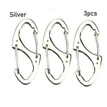 1 2 3 5 10pcs Portable Camping Hiking Mini Snap Clip Metal Carabiner 