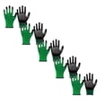 thumbnail image 1 of 1/2/3/5 Pairs Durable Gardening Work Gloves Bulk for Men Women,Non slip Rubber Coated Garden Multipack Construction Glove, 1 of 5