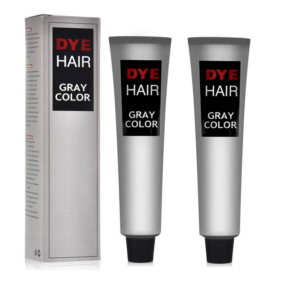 1/2/3/5PACK Grey Hair Dye , 100ml Natural Permanent Gray Hair Dye Cream for Hair Color Repair