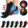 thumbnail image 1 of 1 2 3 6 Pairs Low Cut Compression Running Socks, Sport Compression Ankle Socks-Athletic Fit, 1 of 2