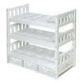 thumbnail image 1 of 1-2-3 Convertible Doll Bunk Bed with Bedding, Baskets and Free Personalization Kit - White Rose, 1 of 8