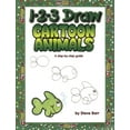 thumbnail image 1 of Pre-Owned 1-2-3 Draw Cartoon Animals: A Step-By-Step Guide (Paperback) 0939217481 9780939217489, 1 of 1