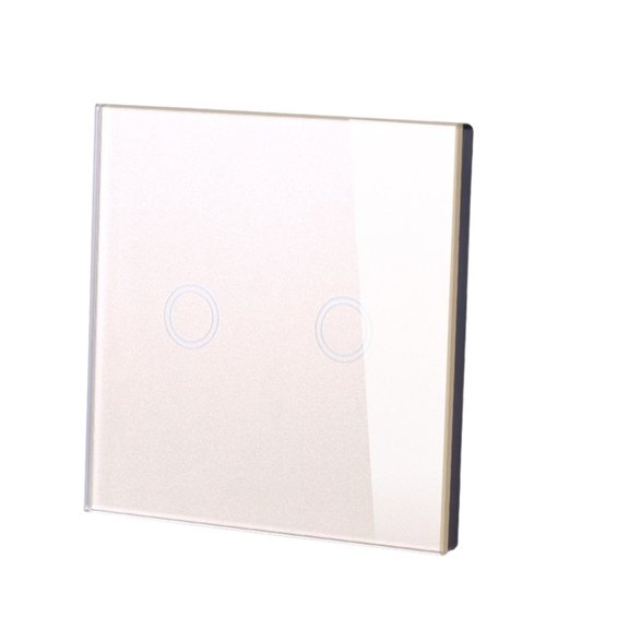 1/2/3 Gang 1 Way On / Off Touch Sensor Wall Light Switch Standard Crystal Glass Panel ,Easy to Installation