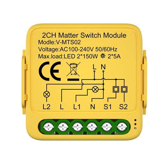 1/2/3 Gang Smart Switch Module Smart Home Automation Relay Circuit Breaker