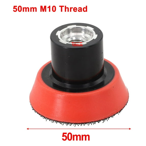 1/2/3 Inch Plate Backing Pad Sanding Polishing Pad Holder Sponge Pad M10 Thread Backing Plate Hook&Loop Adhesive Back Plate