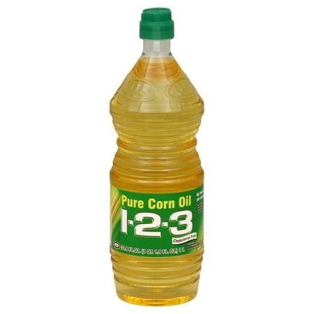 1-2-3 Pure Corn Oil 33.8 oz (Pack of 48)