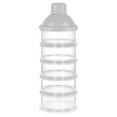 thumbnail image 1 of 1/2/3 Pack Formula Dispenser On The Go, 5 Compartments Stackable Formula Container for Travel, Baby Milk Powder Kids Snack Container, BPA Free, 1 of 8