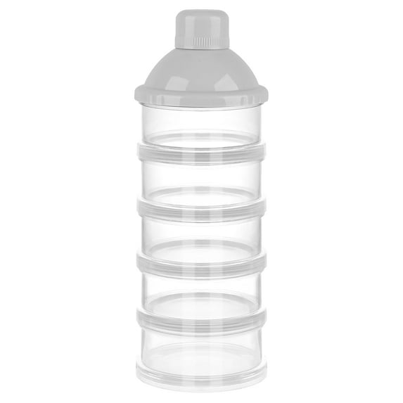 1/2/3 Pack Formula Dispenser On The Go, 5 Compartments Stackable Formula Container for Travel, Baby Milk Powder Kids Snack Container, BPA Free