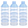 thumbnail image 1 of 1/2/3 Pack Formula Dispenser On The Go, 5 Compartments Stackable Formula Container for Travel, Baby Milk Powder Kids Snack Container, BPA Free, 1 of 7