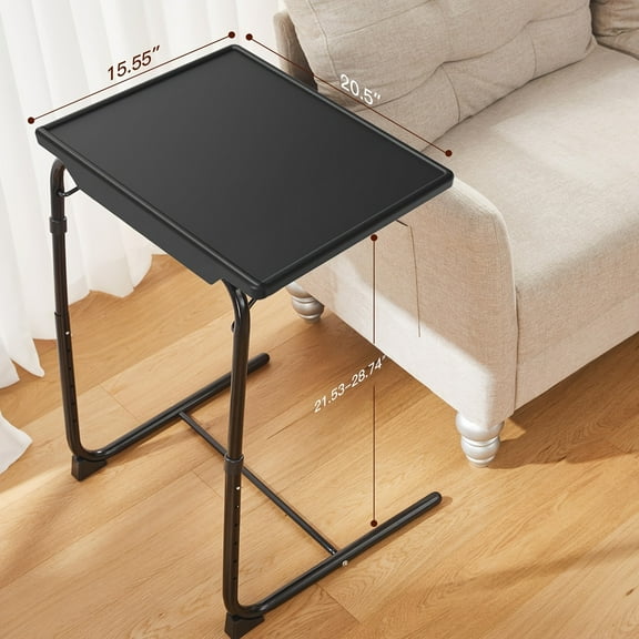 1/2/3 Packs Adjustable Foldable Desk - Folding Tray with 6 Height & 3 Tilt Angle Settings, Perfect for Restaurant