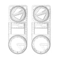 thumbnail image 1 of 1/2/3 Pcs Geometric Ruler Draft Ruler Mathematics Drawing Ruler Measuring Tool, 1 of 7