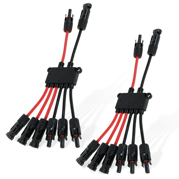 1/2/3 Pcs Solar Panel Connector IP67 Waterproof Solar Parallel Connector Efficient Y Branch Parallel Adapter for Home Roofing Parking Charging Pile