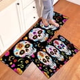 thumbnail image 1 of YIMEIS Happy Halloween Kitchen Mat Rug Set with Ghost & Skull Designs - 1/2 Pcs Perfect for Kitchen Counter, 16''*24''/47''*18'', Functional for Decoration, for Halloween Lovers, 1 of 8