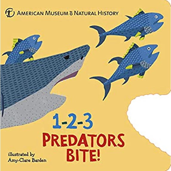 Pre-Owned 1-2-3 Predators Bite!: An Animal Counting Book (Board book ...