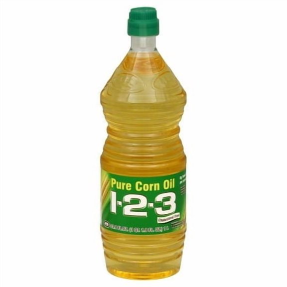 1-2-3 Pure Corn Oil 33.8 oz (Pack of 14)