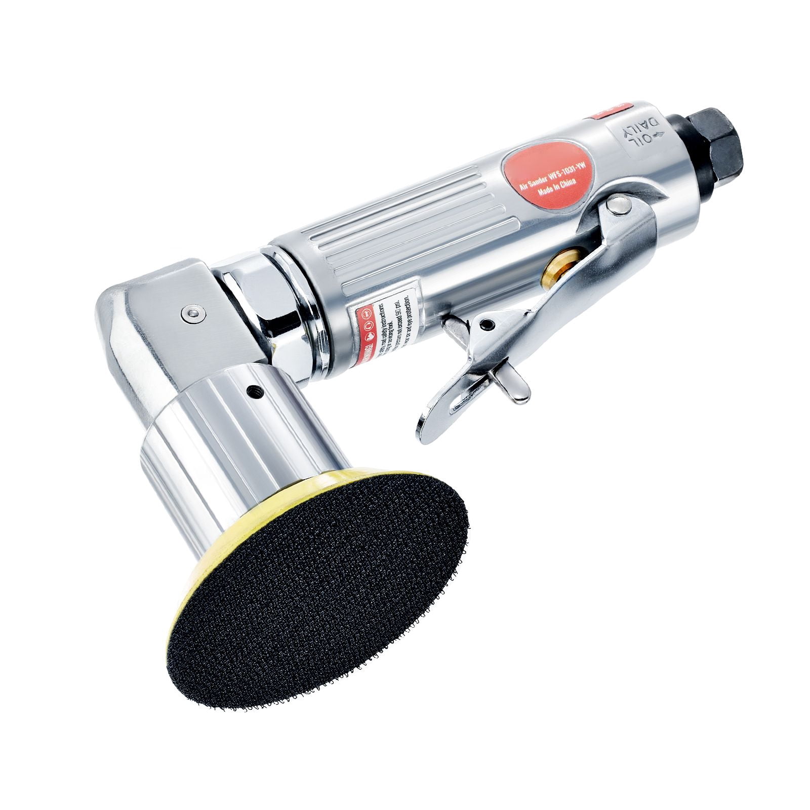 1/2/3" Random Orbital Air Sander, 15000RPM Mini Pneumatic, 58PCS Kit w/ Sandpapers/Wool Pad/Sponges, for Auto Body
