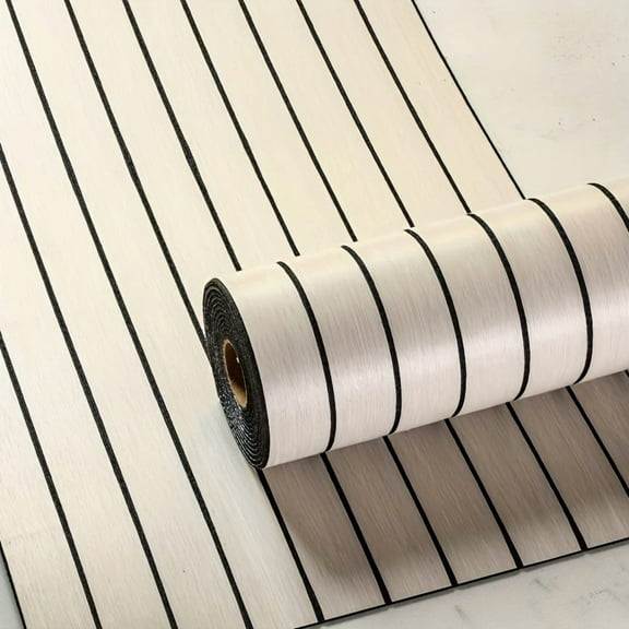 1/2/3 Rolls – 4mm Thick 3D Wood Grain Wallpaper, Self-Adhesive Peel and Stick Wall & Floor Covering, Easy Installation, for Living Room, Kitchen, Bathroom, Office