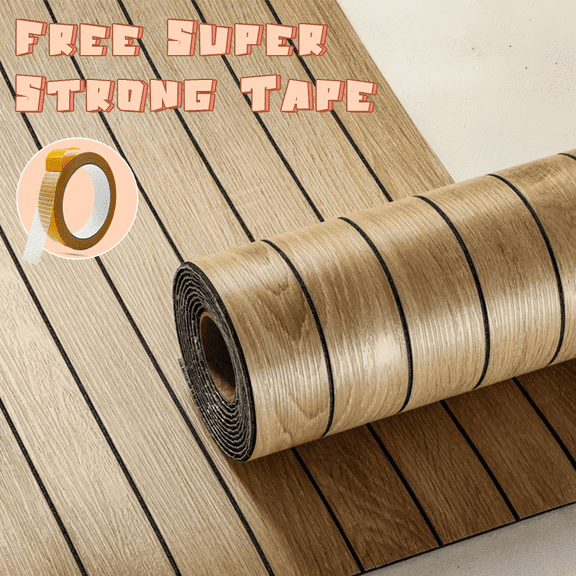1/2/3 Rolls Wood Slat 3D Wall Panel, 23.6"x118" Peel and Stick Soundproof Self-Adhesive Wall Sticker, Thick Removable PVC Contact Paper with Free Super Strong Tape, Ideal for Kitchen, Bedroom & Ceili
