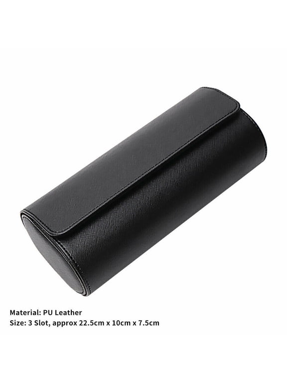 1/2/3 Slot Watch Roll Travel Case Portable Leather Display Jewelry Storage Box