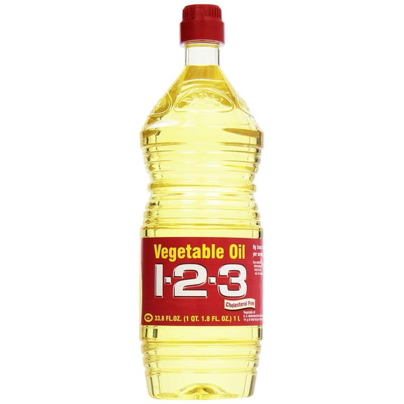 1-2-3 Vegetable Cooking Oil (Pack of 32)