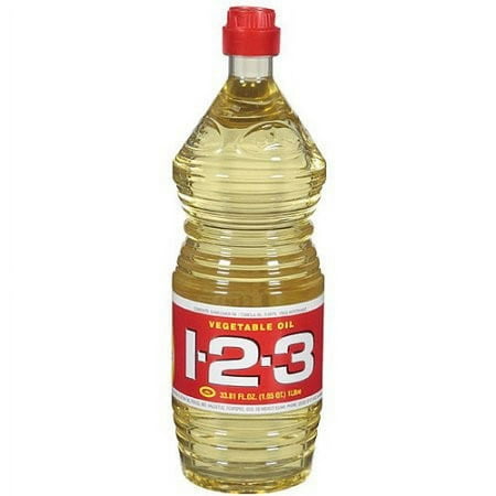 1-2-3 Vegetable Oil, 33.8 fl oz Bottle