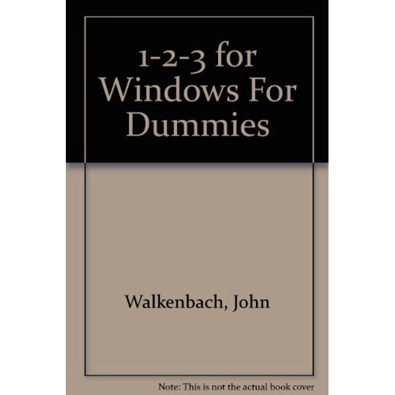 Pre-Owned Lotus 1-2-3 for Windows for Dummies (Paperback) 9781568840529