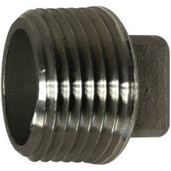 1/2 304 SS Square Head Plug, #304 150# Stainless Steel Fittings, Nipples and Fittings