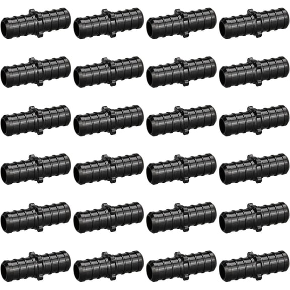 1/2" Poly PPSU Barb Crimp PEX Fitting, 25pcs PEX Straight Coupling Fittings, No Lead