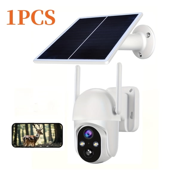 1/2/3PCS 4G Solar Trail Camera, 2K view and app playback. 0.02s motion trigger, night vision, no WiFi required. Ideal for hunting, wildlife research and holiday presents.