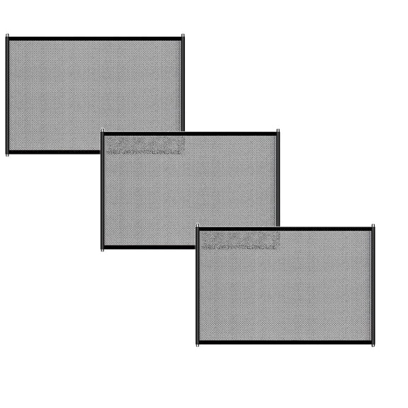 1/2/3PCS Adjustable Dog Mesh Gate for Indoor And Outdoor Use Pet Barrier Folding Mesh Gate Guard Isolated Indoor And Outdoor Gate Offering for Various Environments 43.3*28.3''