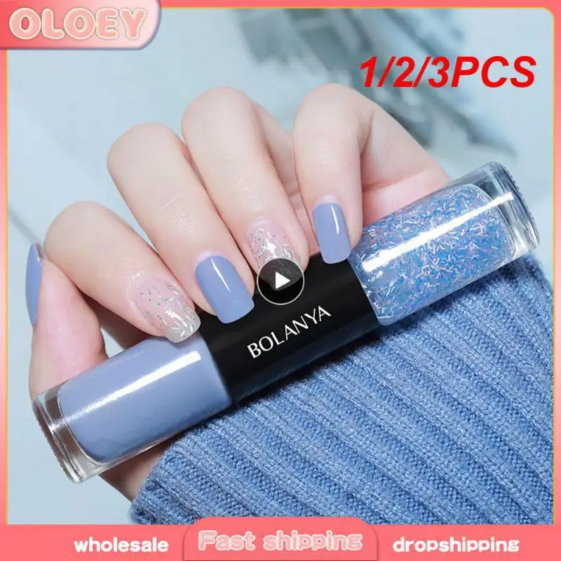1/2/3PCS Double Head Nail Polish Quick Drying Without Baking Durable