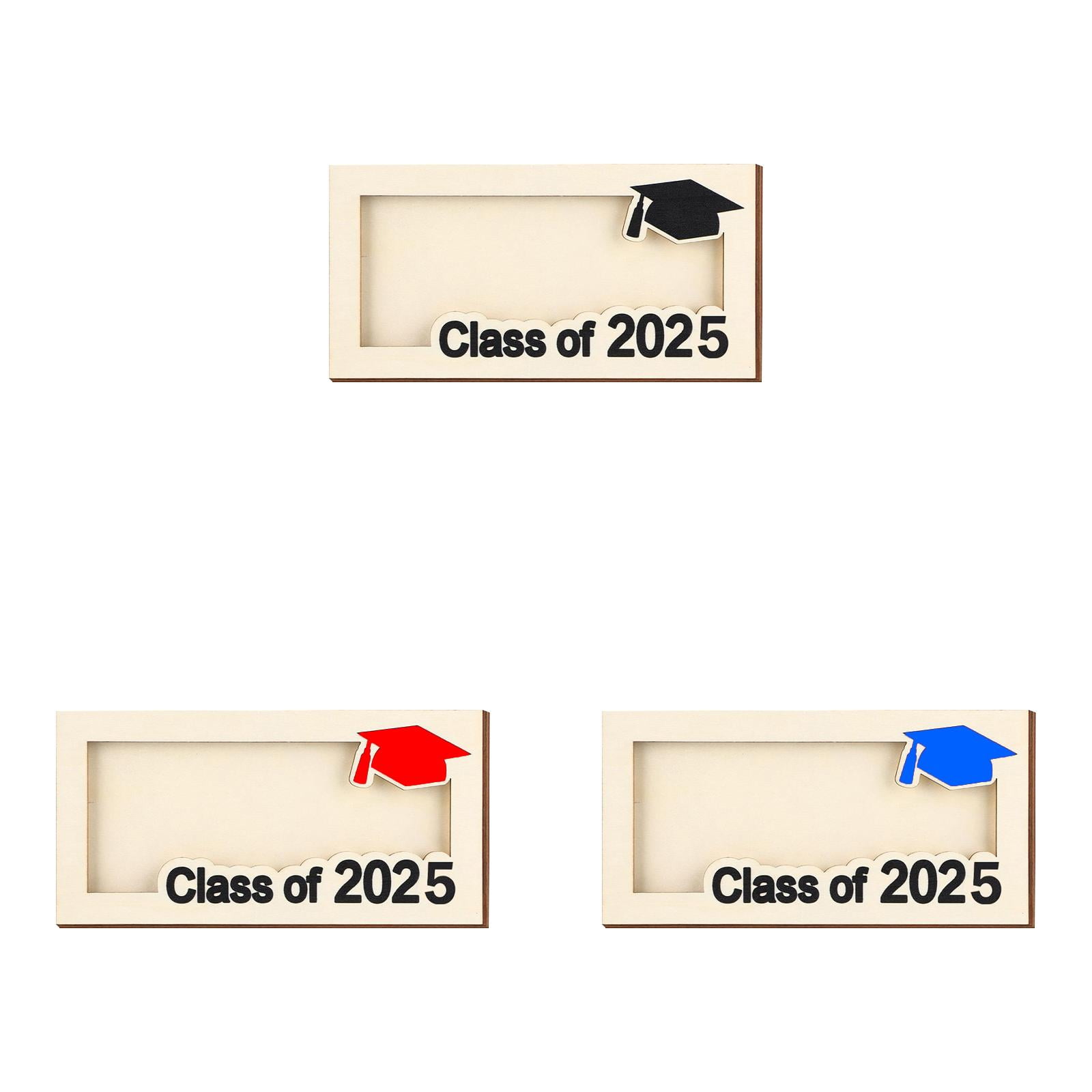 1/2/3PCS Graduation Storage Holder and Card Box Wooden Sign,Graduation ...