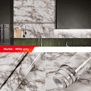1/2/3PCS Large Self-Adhesive Marble Wallpaper – Waterproof Heat-Resistant PVC Film, Peel and Stick Countertop & Wall Covering – for Kitchen, Bathroom, Cabinets, Floors