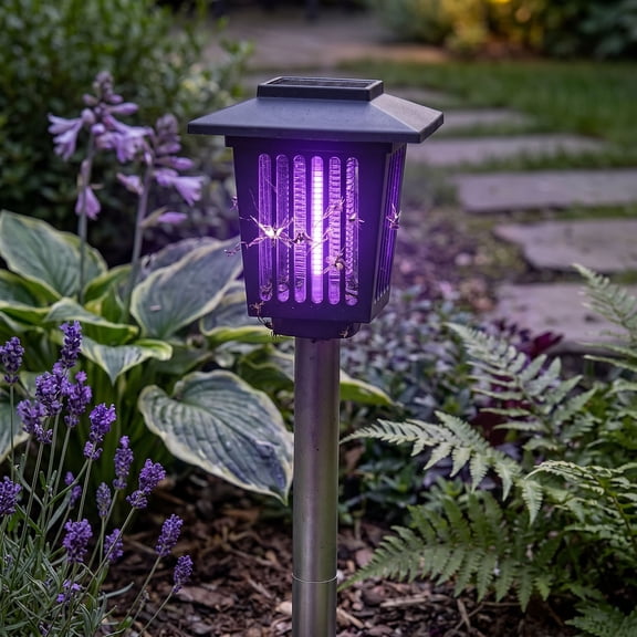 1/2/3PCS Smart Solar Dual-Mode Garden Zapper,Solar Powered Mosquito Zapper