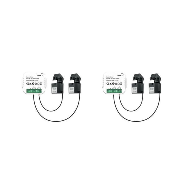 1/2/3PCS Tuya Energy Meter 80A With CT Clamp App Kwh Power Consumption Monitor Electricity Statistics ,Easy to Install