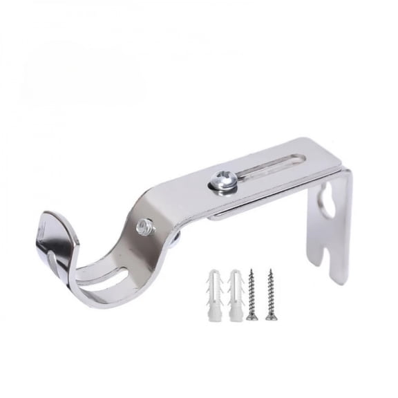 1/2/3Pcs Adjustable Extendable Durable Window Curtain Rod Holder With Screws Wall Bracket Hanging Hooks Furniture Hardware Tools