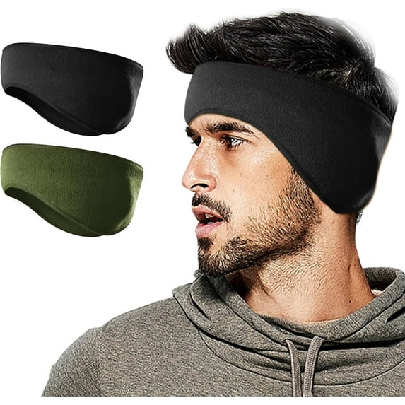 1/2/3Pcs Winter Fleece Ear Warmers Muffs Headband for Men Women Kids Ski Running Cycling