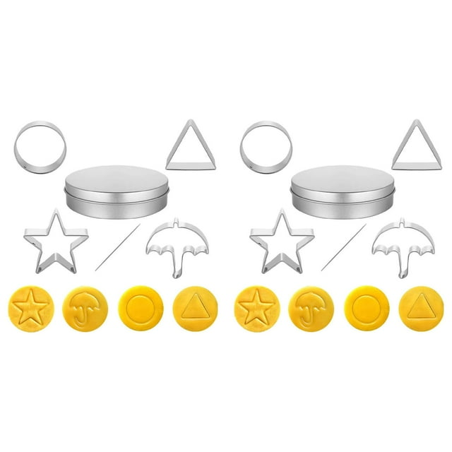 1/2/3Sets Candy Making Tools Kit - Cookies Games Stainless Steel Cutters Kit,Baking Tools, Baking Challenge Game Tools for Baking and Cooking Home & Kitchen kit